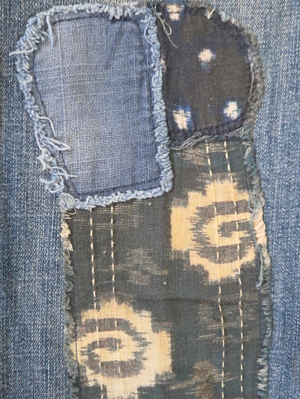 Anthropologie Pilcro Hyphen Patchwork Relaxed Jeans  Size 30 - Picture 4 of 12